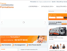 Tablet Screenshot of fr-formations.com